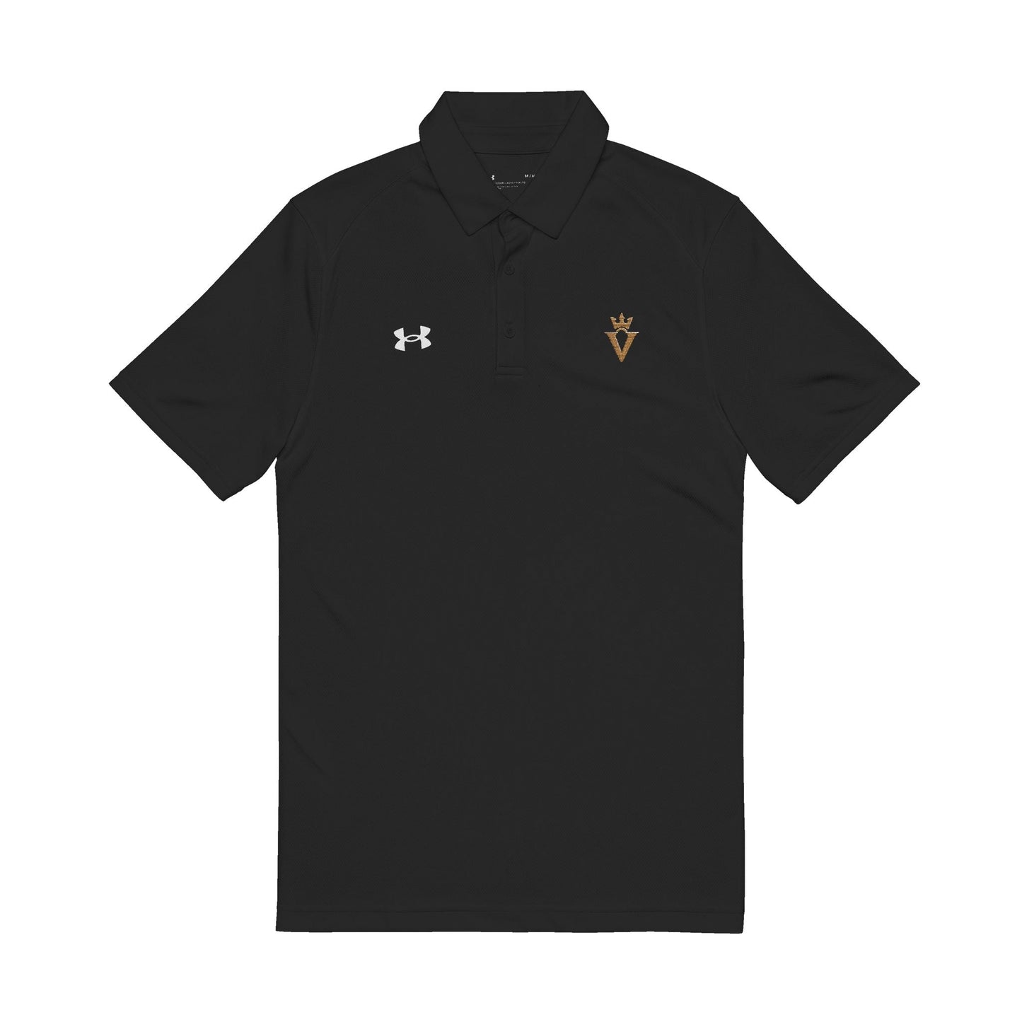 Custom Polos – Under Armour® x Verzaa Men's Embroidered Polo Shirt (Black)