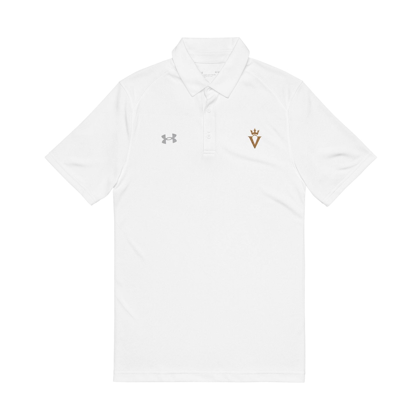 Custom Polos – Under Armour® x Verzaa Men's Embroidered Polo Shirt (White)